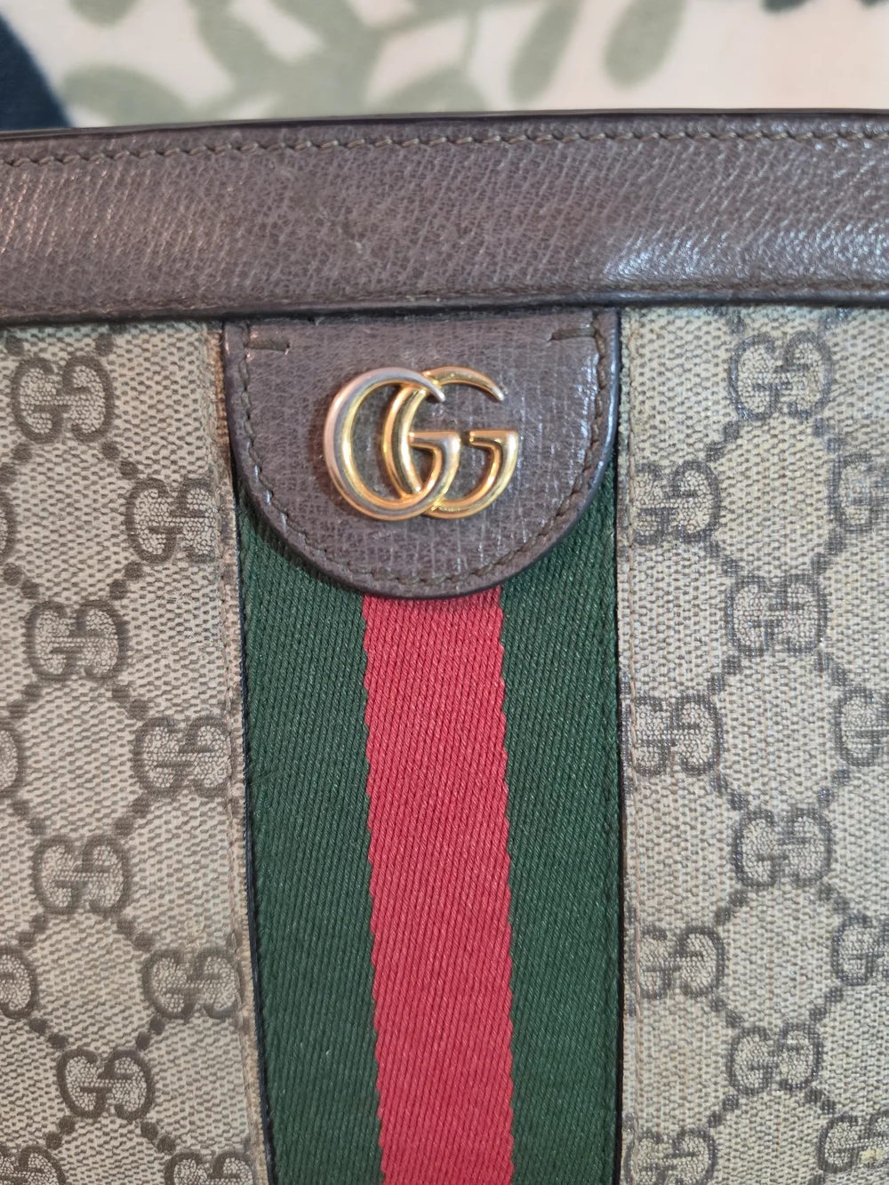 💯 Authentic Gucci Brown GG Supreme Canvas Ophidia Shoulder Bag Medium(Free COA) - Picture 3 of 16